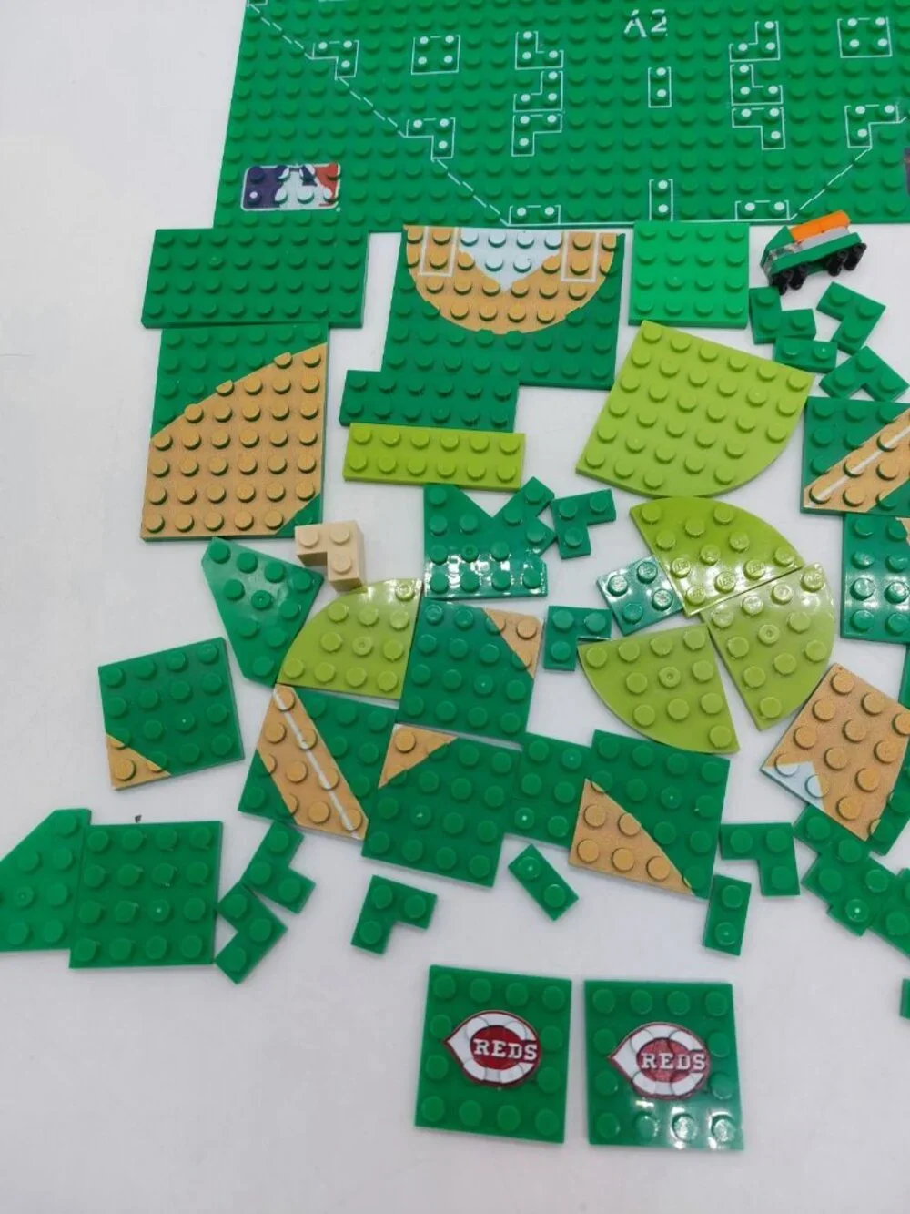 Lego Cincinnati Reds MLB Replacement Pieces Lot Of 50 READ